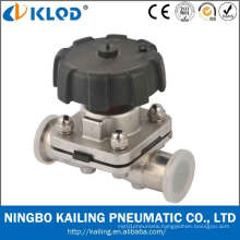 PTFE Lined Ss316L Teflon Diaphragm Valve Klgmf-25m